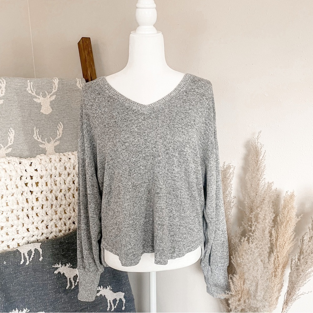 Anthropologie: Saturday Sunday grey loungewear sweater